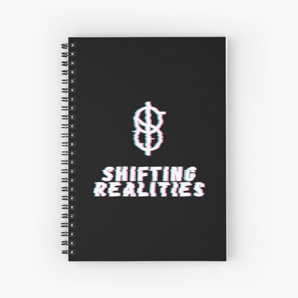 Distorted Realities - white version Spiral Notebook