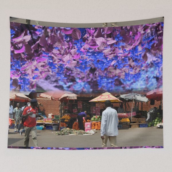 Item preview, Blantyre market flowered pink designed and sold by Weather gifts .