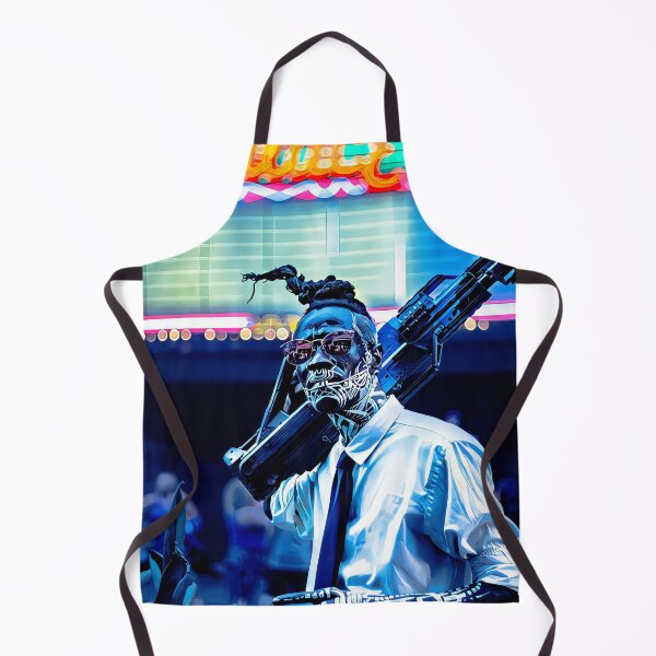 Artikelvorschau, Neon Cyberpunk Mann mit Waffe entworfen und verkauft von KaremaJ.