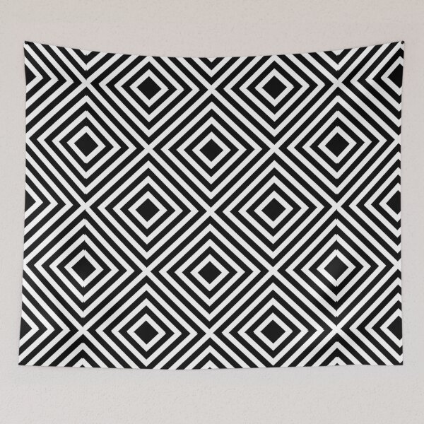 Item preview, Black & White Geometric Line Pattern designed and sold by Kodexstore.