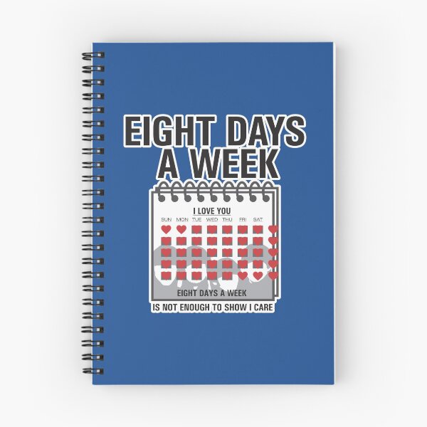Item preview, Eight Days A Week designed and sold by VITROLA CARTOON Studio.