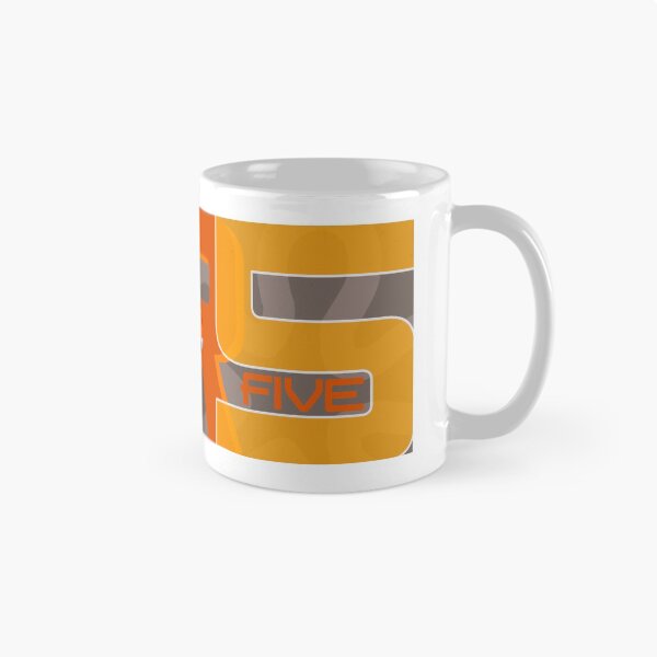 Item preview, 1970's orange 5 Illustrated Car Mug designed and sold by RJWautographics.