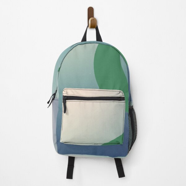 Item preview, Green Crescent Moon in Gradient White/Blue Sky designed and sold by ShaunSandhu.