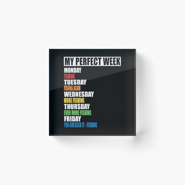 Item preview, My Perfect Week - Fishing designed and sold by MoonsmileProd.