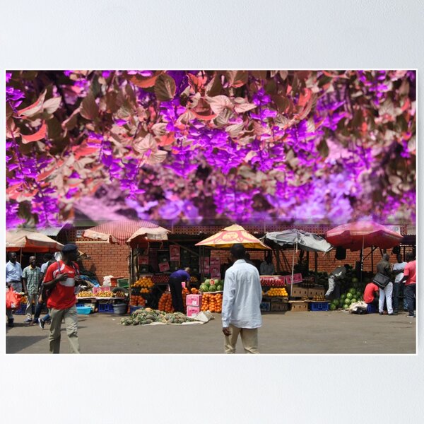Item preview, Blantyre market flowered red designed and sold by Weather gifts .