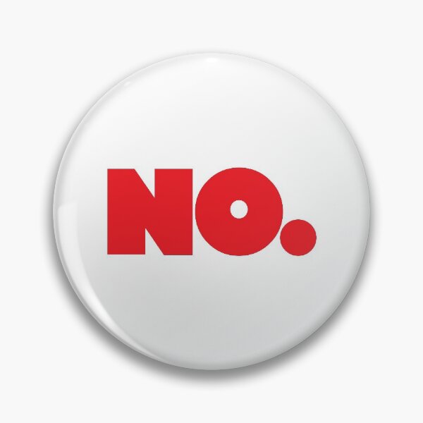 Item preview, Big NO (red) designed and sold by Peg Drew That.