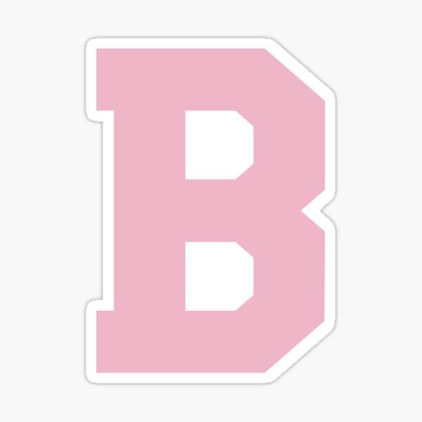 "Alphabet, Rose B, Sports Letter B" Sticker For Sale By TheCultStuff ...