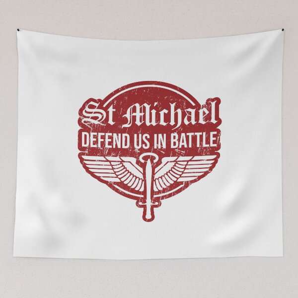 Item preview, Fun Catholic gifts - st michael archangel V3 | catholic gift shop and store for baptism, confirmation, first communion, wedding, ordination, seminarian, priest, nun, religious, deacon designed and sold by St Joseph Art.