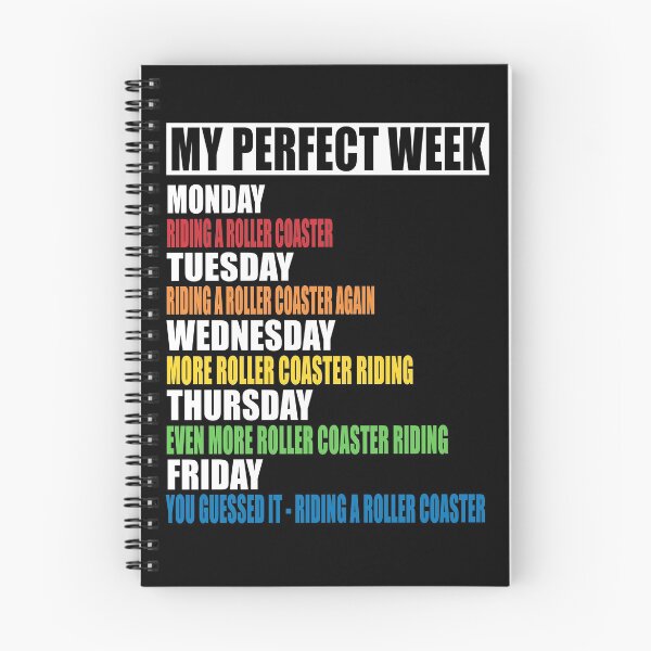 Item preview, My Perfect Week - Roller Coaster Riding designed and sold by MoonsmileProd.