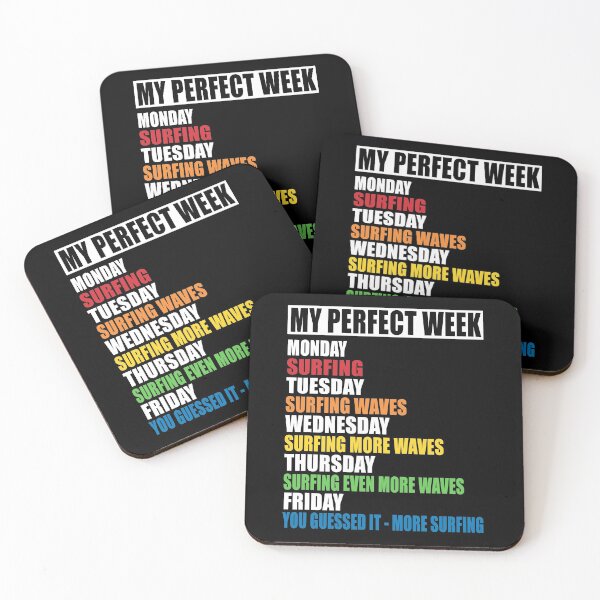 Item preview, My Perfect Week - Surfing designed and sold by MoonsmileProd.