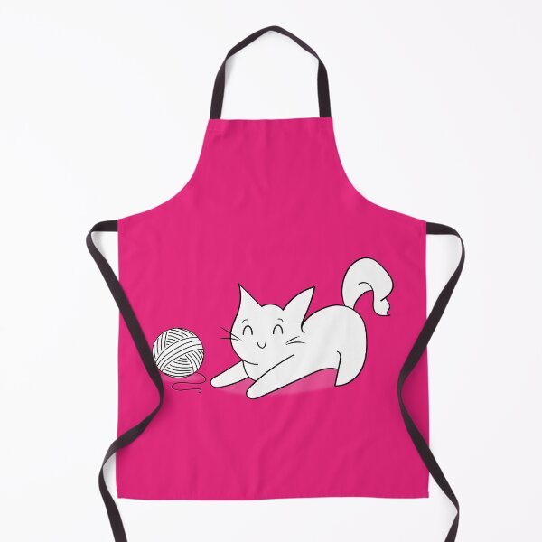 Item preview, Cute kitty playing with the yarn ball designed and sold by MudPuppet.