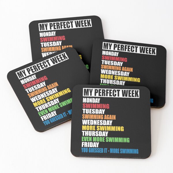 Item preview, My Perfect Week - Swimming designed and sold by MoonsmileProd.
