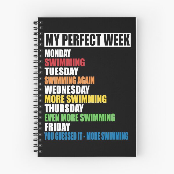 Item preview, My Perfect Week - Swimming designed and sold by MoonsmileProd.