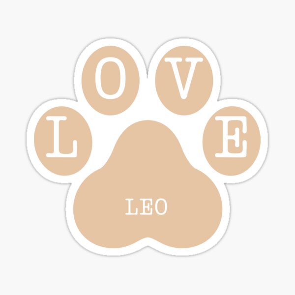 Love My Pet Leo Sticker
