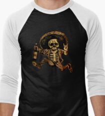 Camiseta ¾ estilo béisbol Posada Día de los muertos fuera de la ley