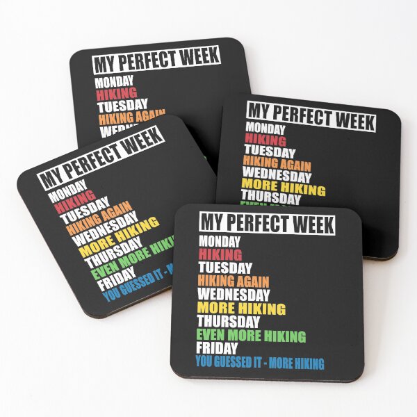 Item preview, My Perfect Week - Hiking designed and sold by MoonsmileProd.
