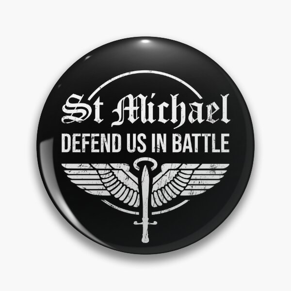 Item preview, Fun Catholic gifts - st michael archangel V4 | catholic gift shop and store for baptism, confirmation, first communion, wedding, ordination, seminarian, priest, nun, religious, deacon designed and sold by St Joseph Art.