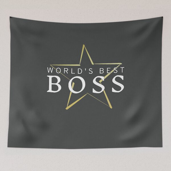 Artikelvorschau, Weltbester Boss Grey - Boss Praise entworfen und verkauft von ViewerEqualsPhoton.