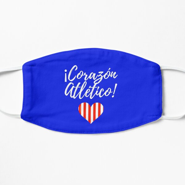 Corazon Atletico Mascarilla plana