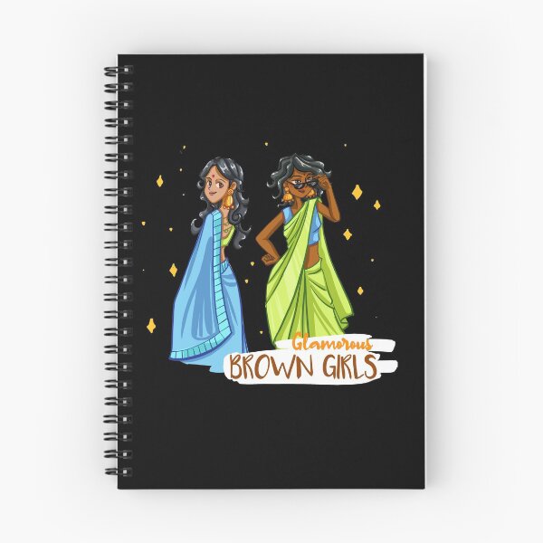 Item preview, Glamorous Brown girls in Saree designed and sold by BunNcurry.