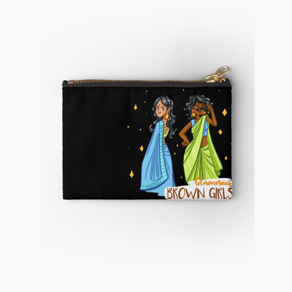 Item preview, Glamorous Brown girls in Saree designed and sold by BunNcurry.