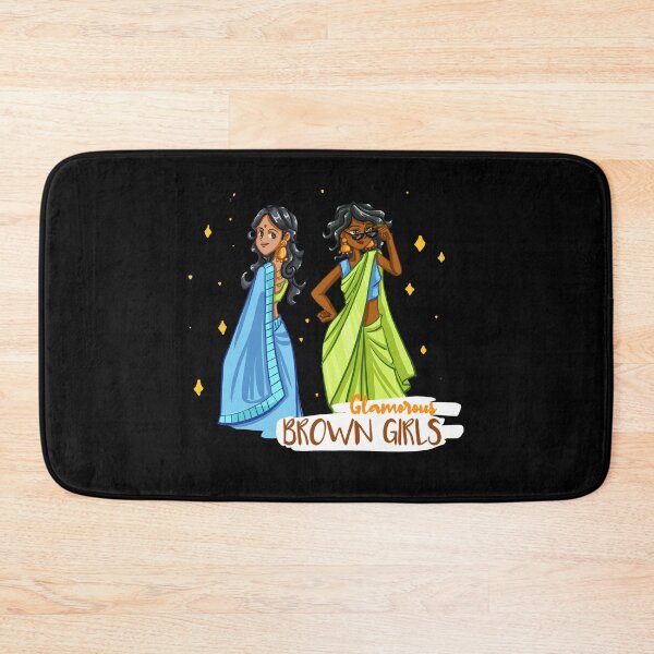 Item preview, Glamorous Brown girls in Saree designed and sold by BunNcurry.