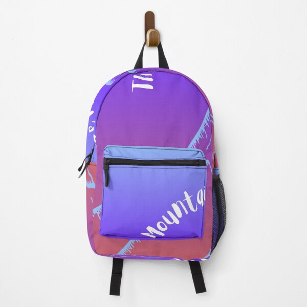 Item preview, The Mountains Are My Life/Blue Mountains in Gradient Blue, Purple, Peach Sky designed and sold by ShaunSandhu.