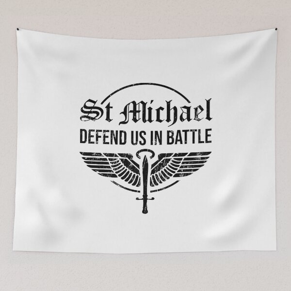Item preview, Fun Catholic gifts - st michael archangel V5 | catholic gift shop and store for baptism, confirmation, first communion, wedding, ordination, seminarian, priest, nun, religious, deacon designed and sold by St Joseph Art.