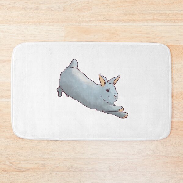 Item preview, Jumping ermine rabbit designed and sold by thebrokenbird.