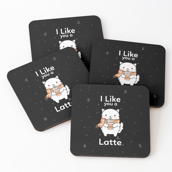 Item preview, Cute Kitty Cat Loves Caffe Latte designed and sold by Totalcooky.