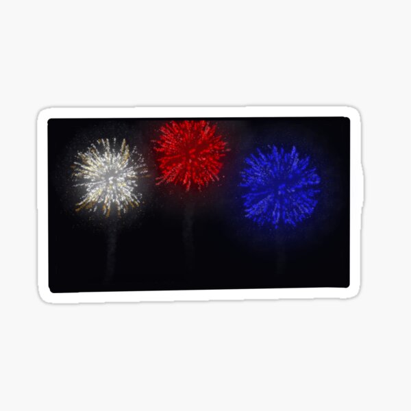 Memorial Day Weekend Stickers Redbubble - fireworks roblox decal