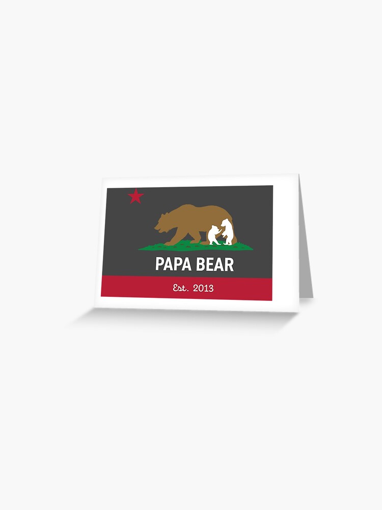 Dad Papa Bear Two Cubs Shirt 2 Kids Father's Day Gift Long Sleeve Shirt