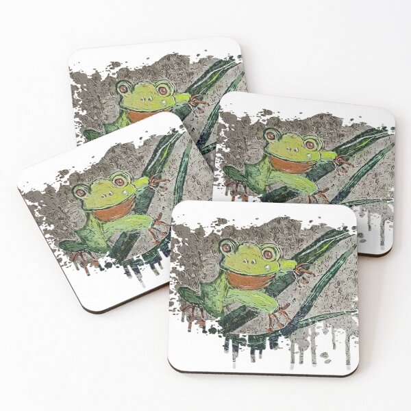 Item preview, Leafing Lounging Leaping Frog designed and sold by EloiseArt.