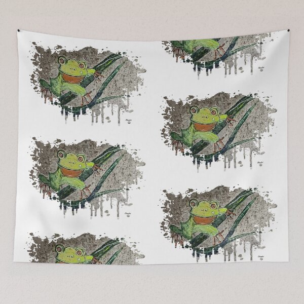 Item preview, Leafing Lounging Leaping Frog designed and sold by EloiseArt.