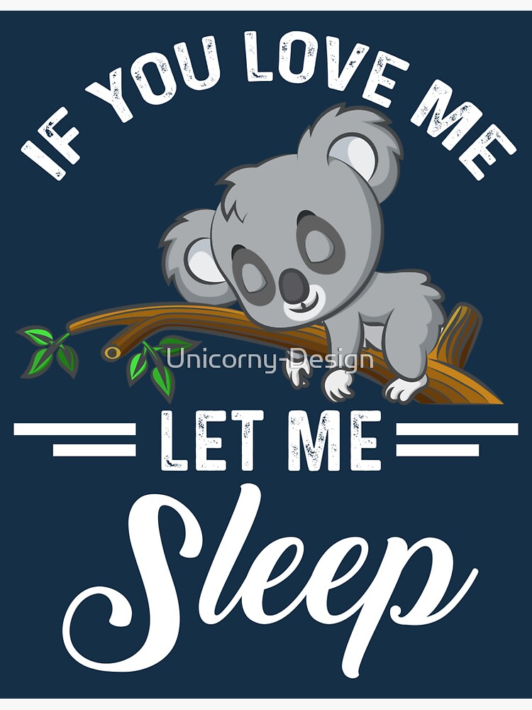 "Cute Animal Gift Idea Sleeping Koala Funny Quote " Sticker for Sale by