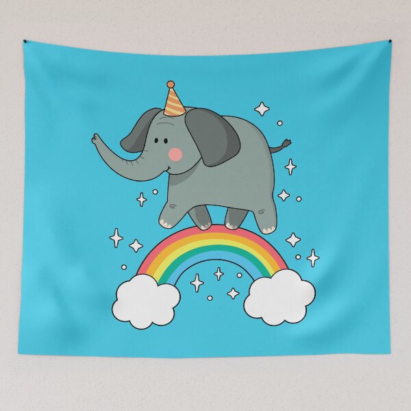 Item preview, Elephant Rainbow Fun designed and sold by keeleypost.