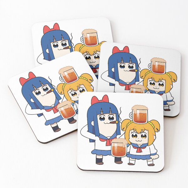 Item preview, Pop Team Epic - Drinking Buddies designed and sold by JuicySchinken.