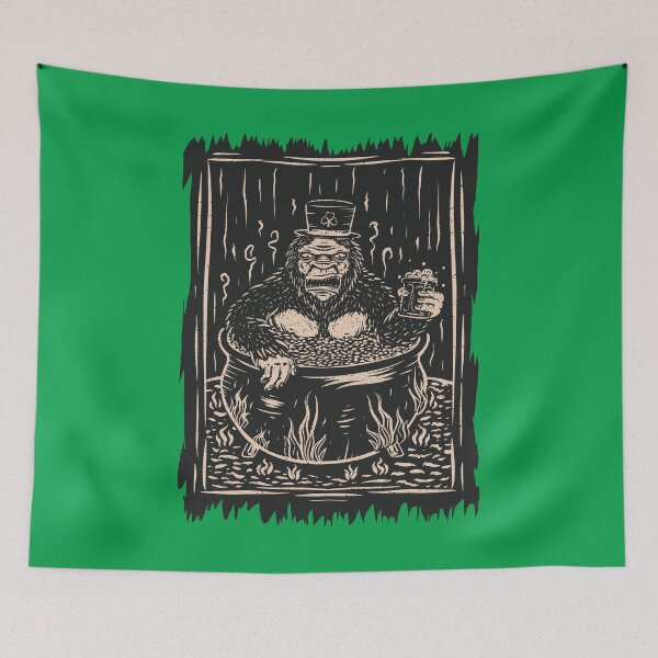 Item preview, Irish Bigfoot St Patricks Day designed and sold by Hoiho Adventure Shirts.