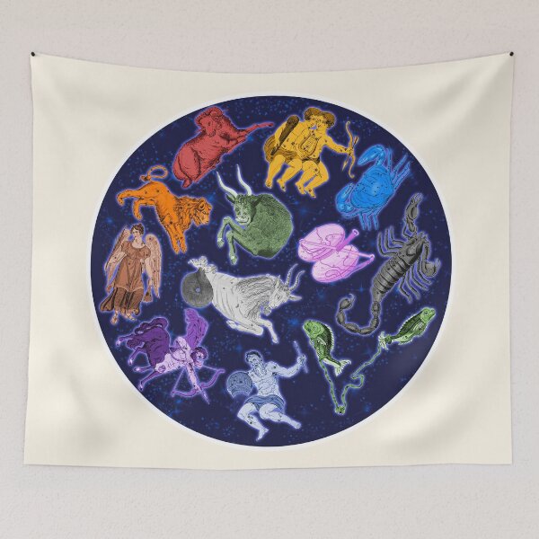 Item preview, The Zodiac Sky ))(( Astrological Sign Constellation Design designed and sold by acquiesce13.