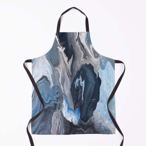Item preview, Blue Abstract Pour Painting designed and sold by PaintsbyTon.