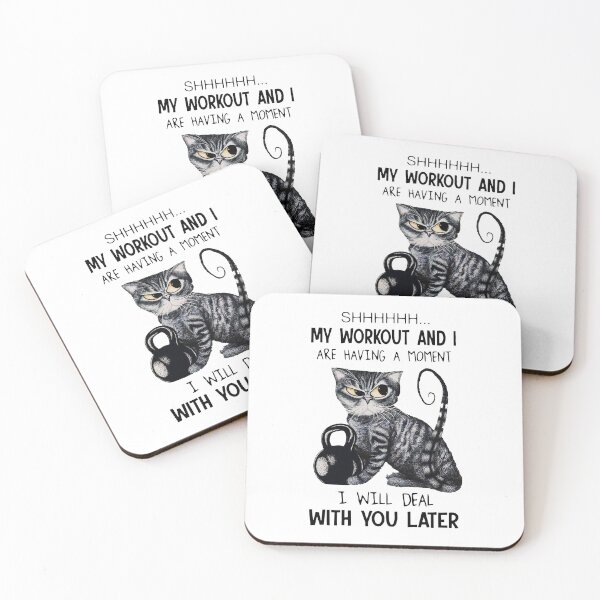 Item preview, CAT SHHH MY WORKOUT designed and sold by Emanuel48473.