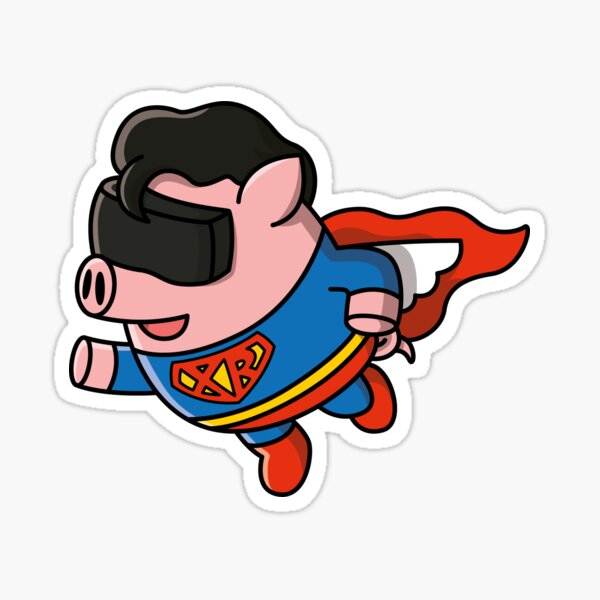 VRTK Super Pig Sticker