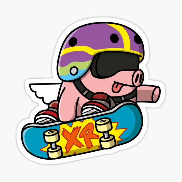VRTK Skater Pig Sticker