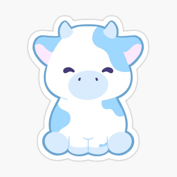 Blueberry Cow Stickers | Redbubble