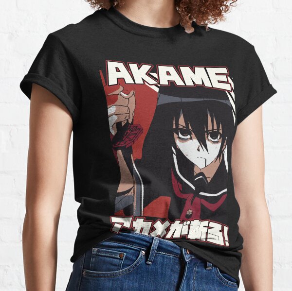 DDDMMM Summer Cotton Slim Short-Sleeved Black Akame Ga Kill Fashion Printed T-Shirt