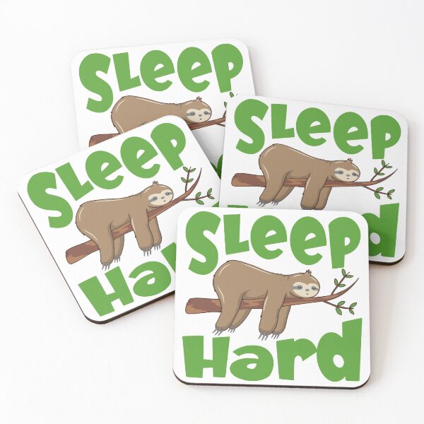 Item preview, Sleep Hard Cute Sleeping Sloth designed and sold by Dan66.
