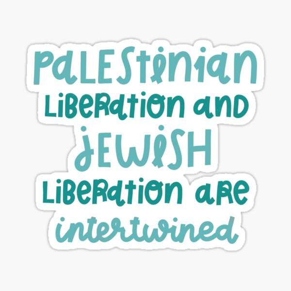 Item preview, Palestinian Liberation and Jewish Liberation are Intertwined - Teal  designed and sold by J3WESS.