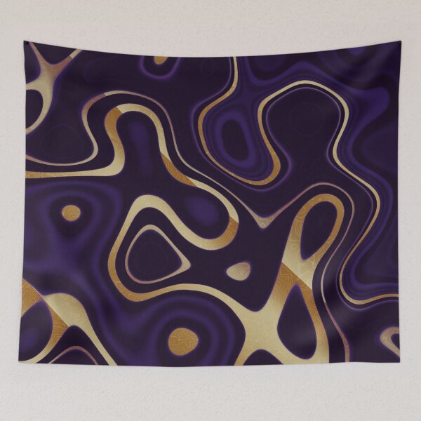 Item preview, Golden river Violet Silk designed and sold by Thecolorschemer.