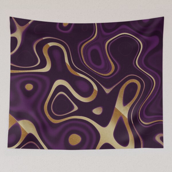 Item preview, Golden river Magenta Silk designed and sold by Thecolorschemer.