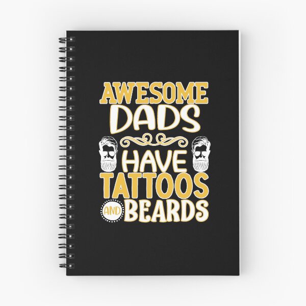 Item preview, awesome dads have tattoos and beards designed and sold by FurioInc.